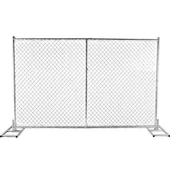 China Construction Metal Site Rental Barrier Rent Panel Temporary Easily Assembled Movable Barrier Chain Link Filled for sale