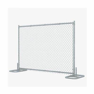 China Easily Assembled Movable Construction Site Rent Barrier Hire Panel Hot Dipped Galvanized Temporary Barrier Chain Link Filled With Brackets for sale