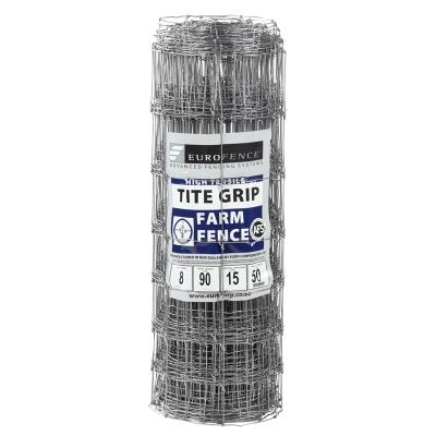 China Easily Assembled Hinged Joint Galvanized Wire Mesh Netting Deer Fencing Mesh Roll Fixed Knot Cattle Sheep Field Farm Rural Fence for sale