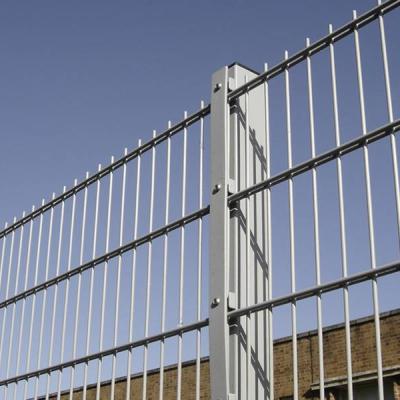 China Fence Germany 2D Wire Mesh Fence Panel Twin Bars European Style Welded Double Wire Fence for sale