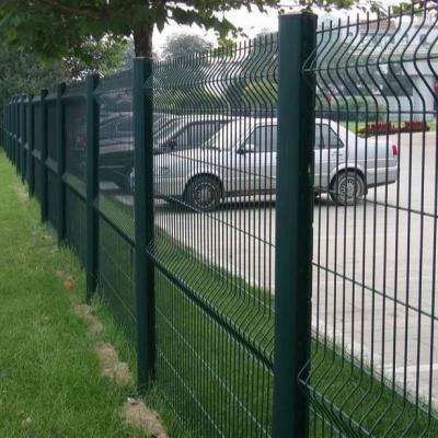 China Fence Popular European Style 3D Curved Welded Wire Mesh Panel Powder Metal Fence Coating Ideas for sale