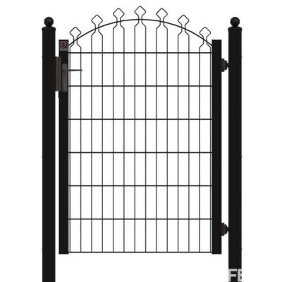 China Easily Assembled Wave Arco+Wave Bars Easily Assembled Exterior Bars Deco Arco Panels Fence Mesh Decoration Modern Garden Yard Fence Gate for sale