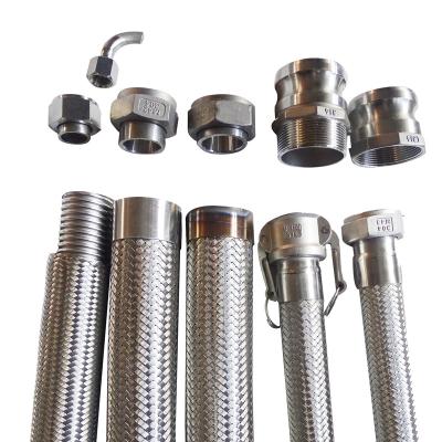 China Construction Can Be Customized Flexible Metal Tube Sus304 Stainless Steel Metal Expandable Braided Hose for sale