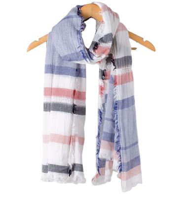 China New Arrival Soft Pattern Woman Rulan Long Universal Scarf for sale