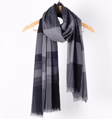 China Fashion Compliant Yarn Dyed Custom Printed Square Men's Scarf for sale