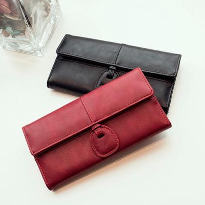 China New Elegant Women's Long Leather Wallets Ladies Leather Wallet Elegant Coin Purse Clutch Wallet Female Purses for sale