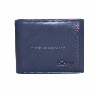 China The Purse Men's Genuine Leather Designer Wallets Dark Blue Color Men's Wallet Wallet Carteira Masculina for sale