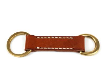 China Custom Handmade Brass And Leather Stylish Leather Key Chain Keychain,Guangzhou Manufacturer Of Custom Keyring Men for sale