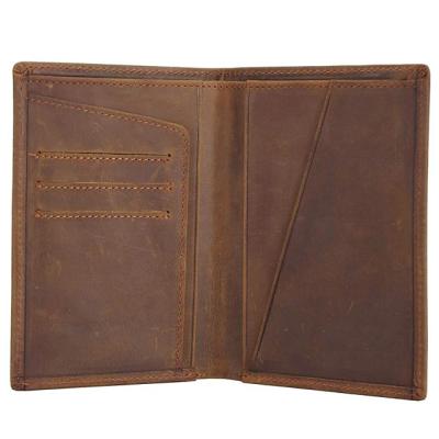 China Fashion Customize Business Men Airplane Travel Passport Card Holder Wallet RFID Blocking Leather for sale