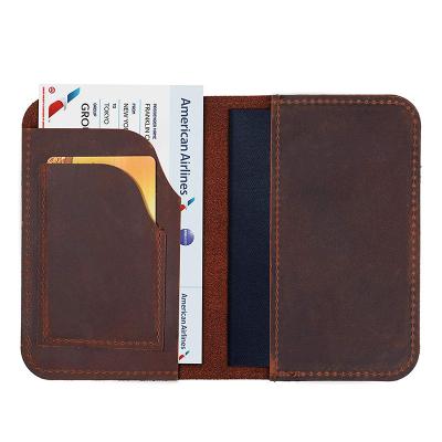 China Normcore/minimalist made in top layer genuine leather travel passport custom holder with minimalist handmade style leather passport cover for sale