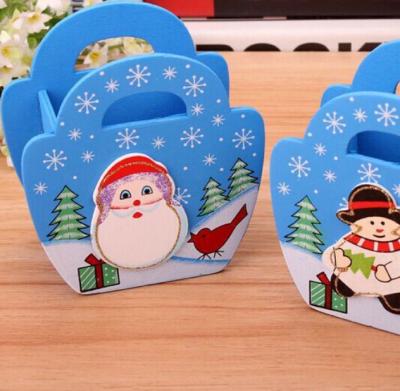 China Novelty Wooden Christmas Pen Holder Stand Student Pen Holder for sale