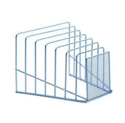 China Metal Metal Office Magazine Book Desk Folder Rack Holder Wire for sale