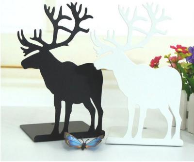 China Unique Metal Reindeer Metal Book Stand Christmas Bookends Bookends for sale