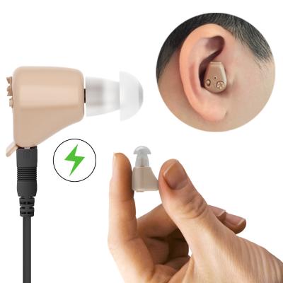 China 2020 AXONE Invisible Wearable Invisible Hearing Aid with Rechargeable Ear Hearing Amplifier for Older K-88 for sale