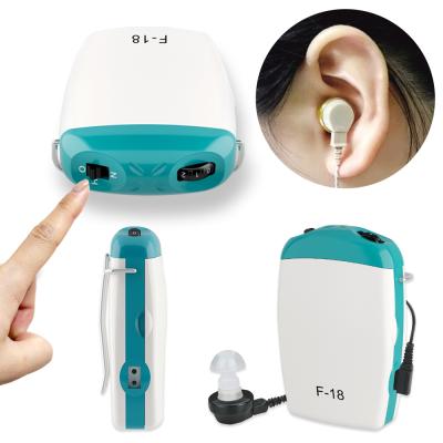 China Deaf Hearing Aid Manufacturers Personal Care AXONE Pocket Sound Amplifier F-18 for sale