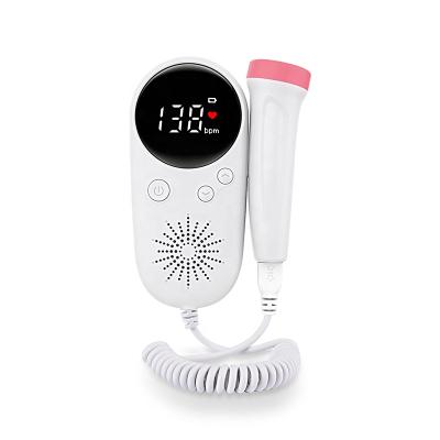 China 2.5 MHz Probe Build-in Speaker AXONE Baby Doppler Fetal Heart Rate Monitor For Pregnant Women Baby Care W8-25 for sale