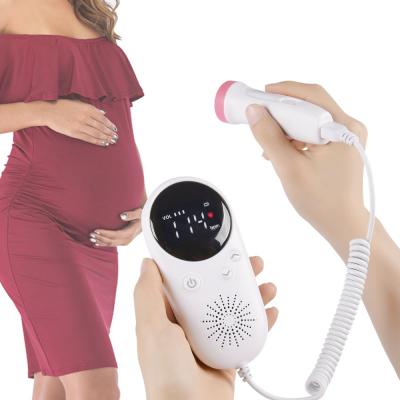 China Portable Baby Handheld Heart Build-in Speaker AXONE Pregnant Women Fetal Doppler Monitor for sale