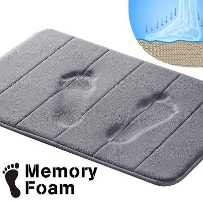 China Non Slip Memory Foam Mat Non Slip Coral Velvet Floor Mat Outdoor Bathroom Blanket Carpets For Living Room BSCI China Factory for sale