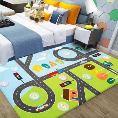 China Modern Anti-Slip Custom Design Soft Carpet Home Shaggy Rugs Kids Play Mat Decorative Good Prices for sale