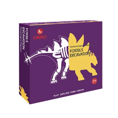 China ABS Ommo Archeology Resurrect Stegosaurus Excavate Children's Observation, Hands-on Ability, Logical Thinking for sale