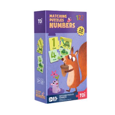 China Cartoon Toy Matching Puzzles Numbers, Kids Playing Games, Paper 3D Puzzle Jigsaw Toys for Kids Cartoon Paper Toddler Puzzles for sale