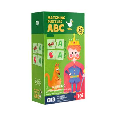 China ABC Cartoon Toy Matching Puzzles , New Popular Educational Paper Puzzle Toys Custom Jigsaw Puzzles for sale