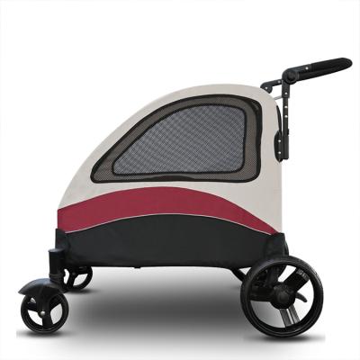 China CLASSICS Pet Trolley with 4 Wheel Sporty Pet Stroller Foldable Luxury Dog Stroller for sale