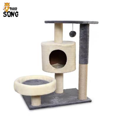 China Cat Tree Cat Cooling Tree and Housing Frame Scratch Post Cat Scratch Tree for sale