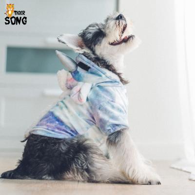 China The Latest Autumn/Winter Pet Clothes Unicorn Pet Clothes Fashion Cotton Viable Colorful Cute Clothes for sale