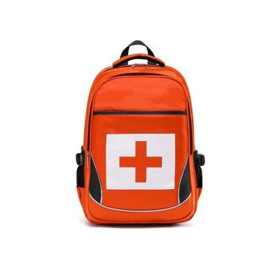 China Red Empty Emergency Medical Bag Camping Travel Field First Aid Backpack Bag Custom Size Accepted for sale