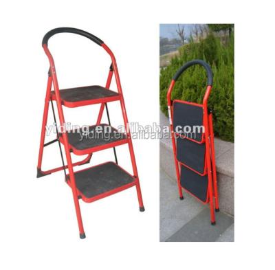 China Folding Ladders 3 Step Steel Step Ladder, Steel Pipe Ladder for sale