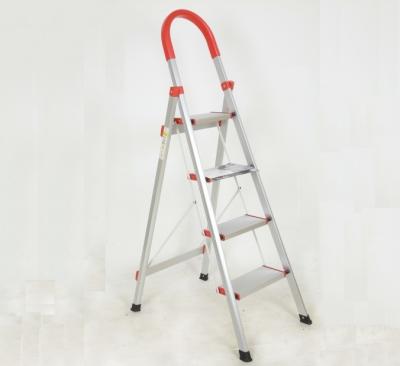 China Folding Ladders Household 4 Step Aluminum Step Ladder for sale