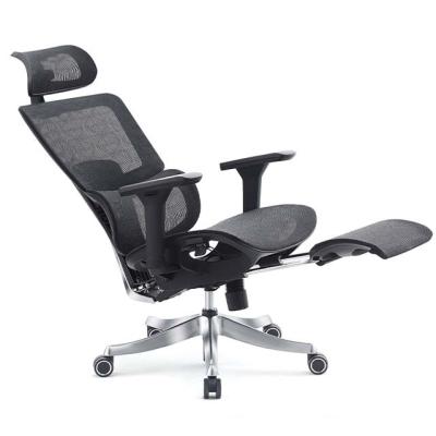 China (Size)Adjustable Black Mesh Office Chair With Footrest For Workshop High Back Office Chair With Lumbar Support Ergonomic Gaming Chair for sale