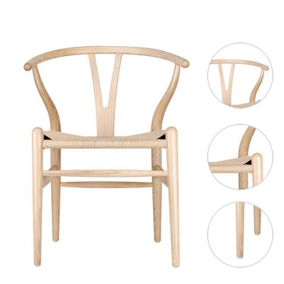 China Nordic High Quality Nordic Wood Furniture Dining Room Furniture Cooling Modern Luxury Solid Wood Y Hans Wegner Dining Chairs for sale