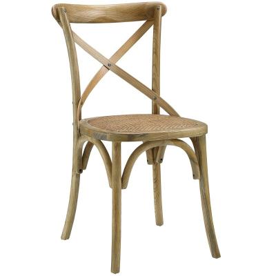 China Antique Used Wooden Crossback Banquet Chair Wholesale Wood X Aintage Stackable Back Cross Back Dining Chair Dining Chairs For Sale for sale