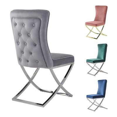 China 2021 Comfortable Luxury Italian Popular Modern Top Rated Living Room Furniture Dining Chairs With Button for sale