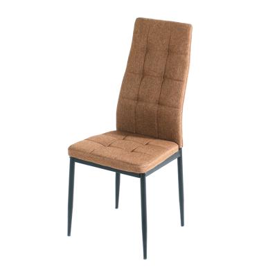 China Very Very Cheap Modern Contemporary Modern Fabric And Metal Frame High Back Dining Dining Chairs For Sale for sale