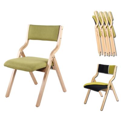 China Leisure Angled High Folding Chair Wooden Door Foldable Smooth Modern Outdoor Natural Wood Fold Up Dining Chairs for sale