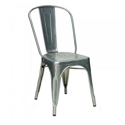 China Wholesale Cooling Chaise Metalique Metal Frame And Leg Dining Chair Used For Restaurant Metal Sillas Kitchen Pegarls for sale