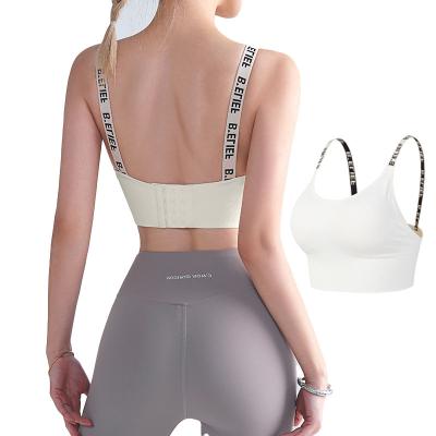 China Best Selling Antibacterial Push Up Hot Sexy Sports Bra High-impact Seamless Ladies Sports Bra U-Neck Buckle Design for sale