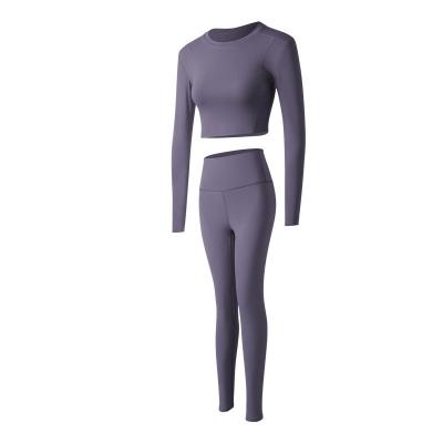 China 2022 New Custom Women's Breathable Flexible Yoga Suit 2 Comfortable Fitness Yoga Suit for sale