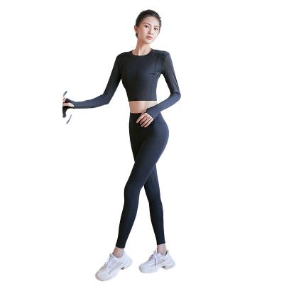 China Custom Breathable Women's Fashion Fitness New Yoga Wear High-impact Women's Sports Leggings Bra Yoga Set Fitness for sale