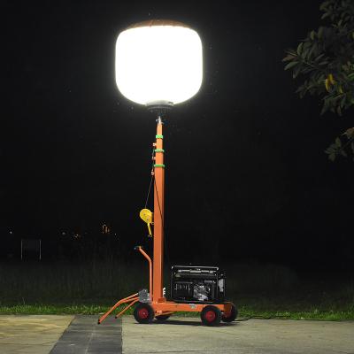 China Omni Illumination LED Balloon Lights 500W Generator With Light For Temporary Construction for sale