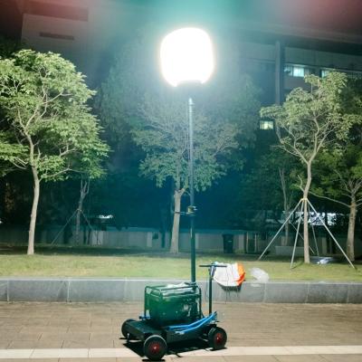 China AC220V High Mast Light Tower 700W Balloon Battery Powered Led Light Tower For Construction for sale