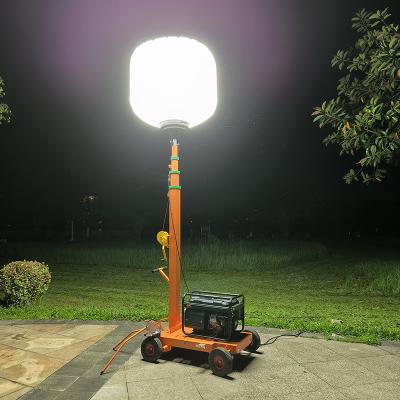 China High Power Led Telescoping Light Tower 1400W Balloon Outdoor Tower Lights For Industrial for sale