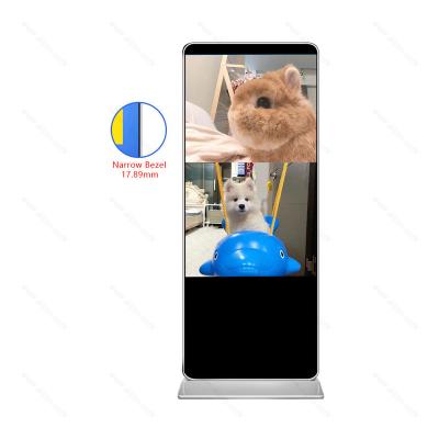 China Indoor Interactive Windows Meeting Room Hospital Shopping Malls LCD Cloud Based Smart Bank Totem Display Digital Signage Screen for sale