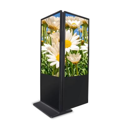 China Customized indoor instore digital signage advertising / retail smart interactive tablet kiosk stand double side for sale