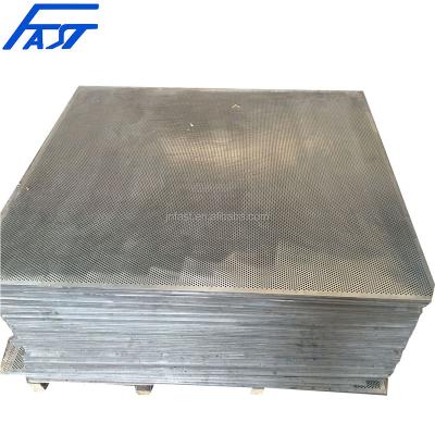 China Food Machinery Customized SS 304 316 Stainless Or Aluminum Round Hole Sieve Grain Screen Plates for sale