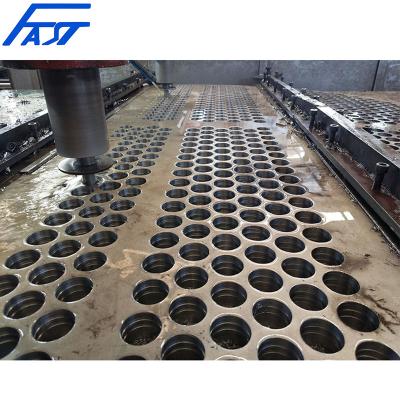 China Chemical Machinery Tubesheet Thickness 30mm Diameter 38mm Straight Holes Process Process for sale