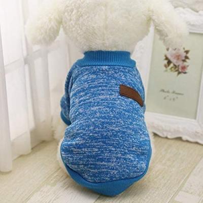 China Viable Wholesale Knitted Sweater Accessories Wool Luxury Pets Clothes Winter Dog Clothes Fabric Fashion Cotton 2021 Hot Sale 6 Colors for sale